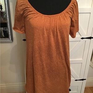 Zara Rust Short Sleeve Top